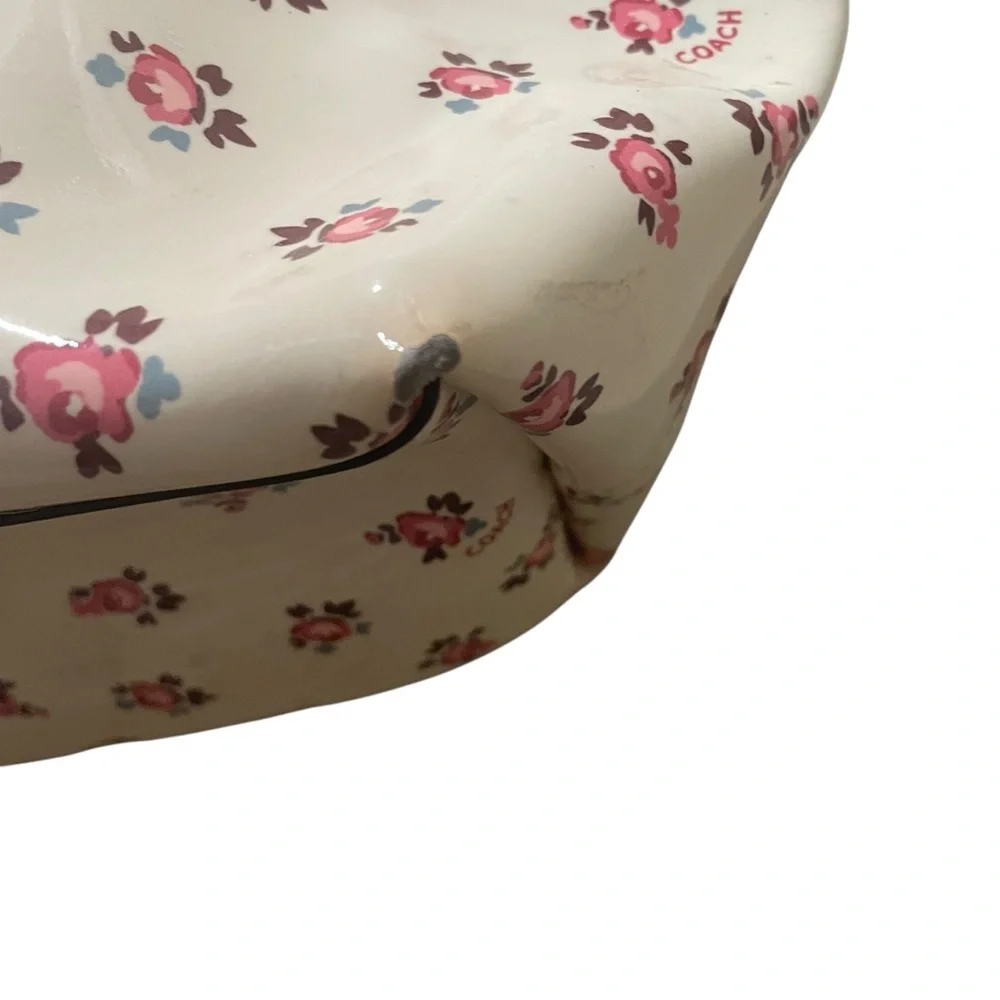 Coach Floral PVC Tote Cream Pink Women’s One Size - Picture 5 of 10